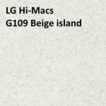LG Hi-Macs G109 Beige island